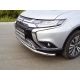 Решетка радиатора верхняя 12 мм для Mitsubishi Outlander 2018-2021