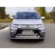 Решетка радиатора верхняя 12 мм для Mitsubishi Outlander 2018-2021