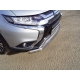 Решетка радиатора верхняя 12 мм для Mitsubishi Outlander 2018-2021